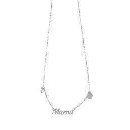 Silver necklace Gregio 51866