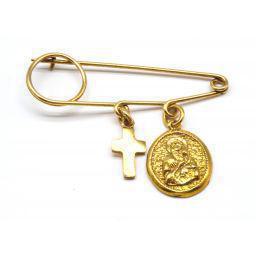 Silver safety pin ΠΚ10012