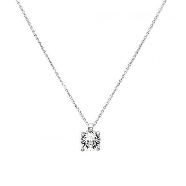 Silver necklace Exis E52659WS