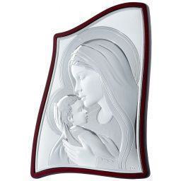 Silver icon Prince Silvero Virgin Mary with baby Jesus MA/E903-3