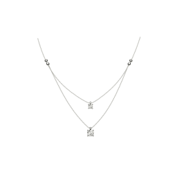 Silver necklace Exis EΕ2659WS