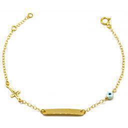 Gold bracelet ID 9K ΠΒΧ1013