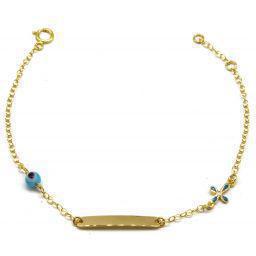 Gold bracelet ID 9K ΠΒΧ1017