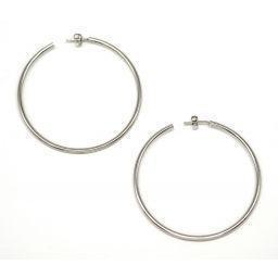 Silver hoop earring ΣΚ10081