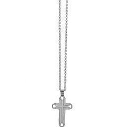 Male cross Visetti stainless steel with chain AD-KD222