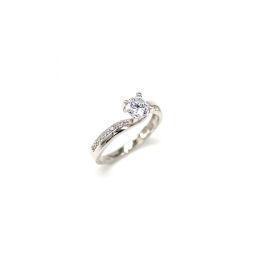 Solitaire silver ring PR106