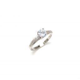 Solitaire silver ring PR135