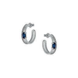 Silver hoop earring Prince Silvero 8A-SC191-1M