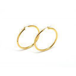 Silver hoop earring CR50326HG