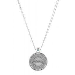 Silver necklace Gregio 61041