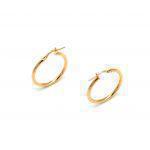 Silver hoop earring CR50375BRG