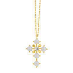 Silver necklace cross Prince Silvero 1O-KD006-3