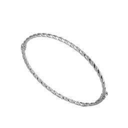 Silver bangle bracelet ΒΧΑ306S