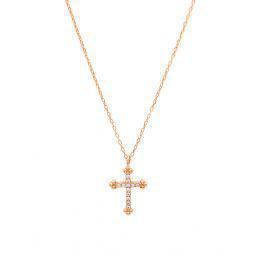 Silver necklace cross 04-07-2332RG
