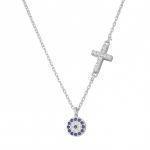 Silver necklace NE339