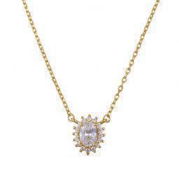 Silver necklace NZ754G