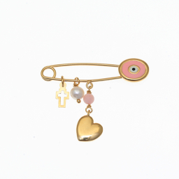 Silver safety pin Gregio 50942