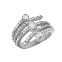 Silver ring Gregio 62237
