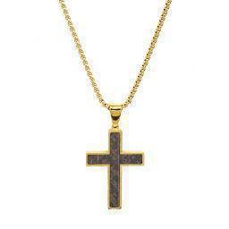 Men's steel cross with chain HC2038
