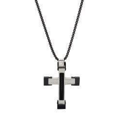 Men's steel cross with chain HC2051