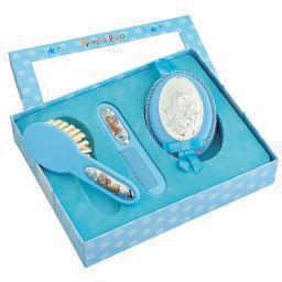 Children's set light blue Prince Silvero MA/SL003-C with picture, comb and brush