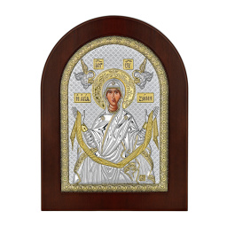 Ασημένια εικόνα Prince Silvero Παναγία με Αγία Ζώνη ΜΑ/Ε1149-ΒΧ