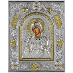 Ασημένια εικόνα Prince Silvero 26X32,5 Παναγία με 7 βέλη ΜΑ/Ε3714-VX
