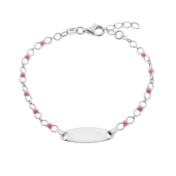 Βραχιόλι παιδικό ασημένιο Jools SM1359PINKDOV